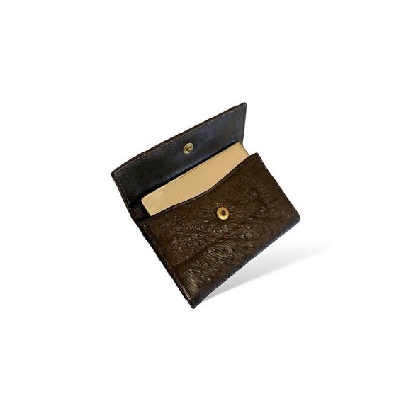 GUCCI Circa 60’s Brown Ostrich leather & Braided Gold Hardware Shoulder Bag - Picture 7 of 15